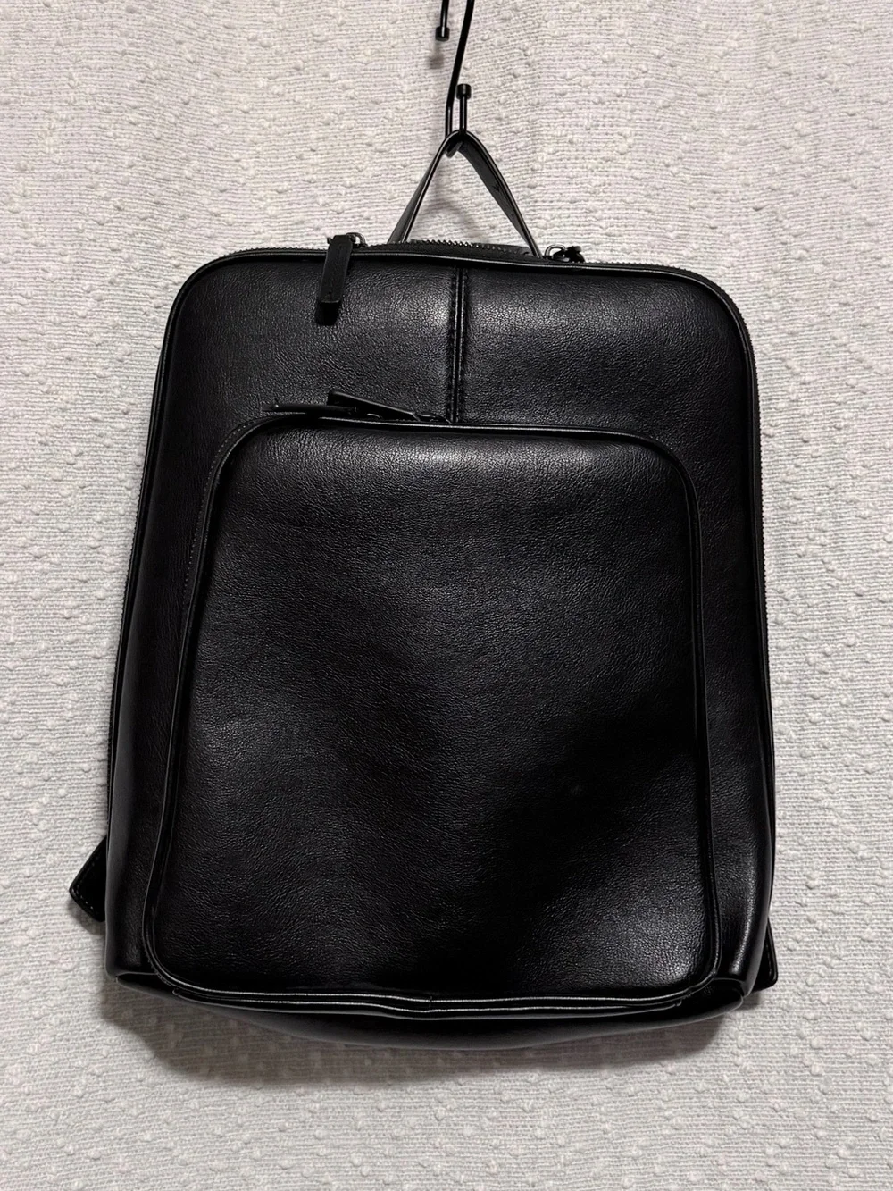 Pink Cove Black Backpack - Minimal Everyday Bag
